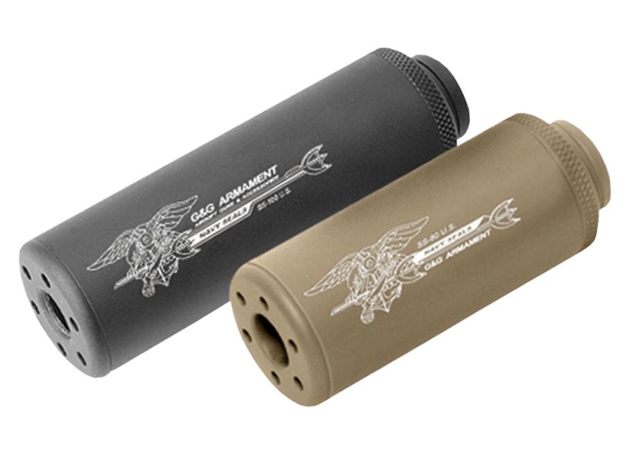 Explore the high-quality SS-80 Mock Suppressor in Desert Tan by